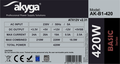 Akyga Tápegység ATX AK-B1-420 420W