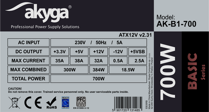 Tápegység ATX AK-B1-700 700W