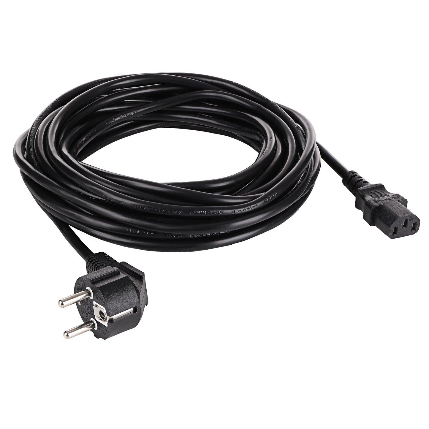Tápkábel PC CEE 7/7 / IEC C13 AK-PC-08S CU 3x1.5mm² 10m