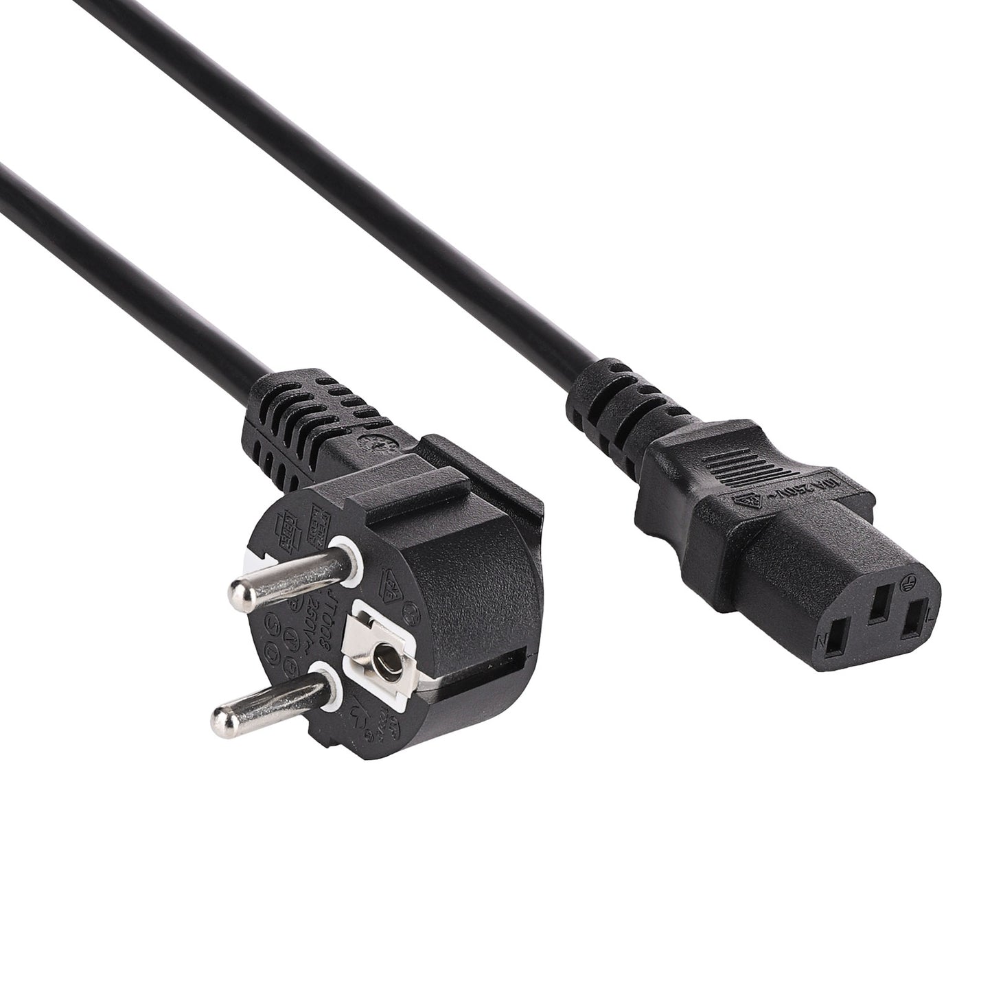 Tápkábel PC CEE 7/7 / IEC C13 AK-PC-08S CU 3x1.5mm² 10m