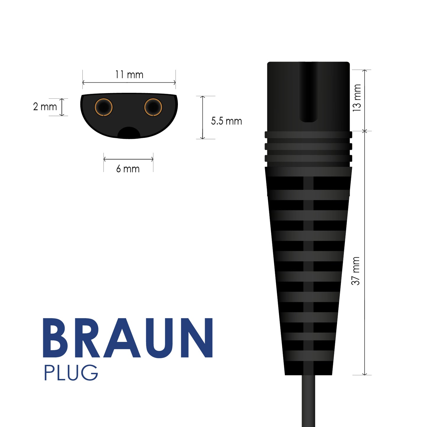 Tápegység AK-PD-23 12V / 400mA 4.8W Braun shavers plug