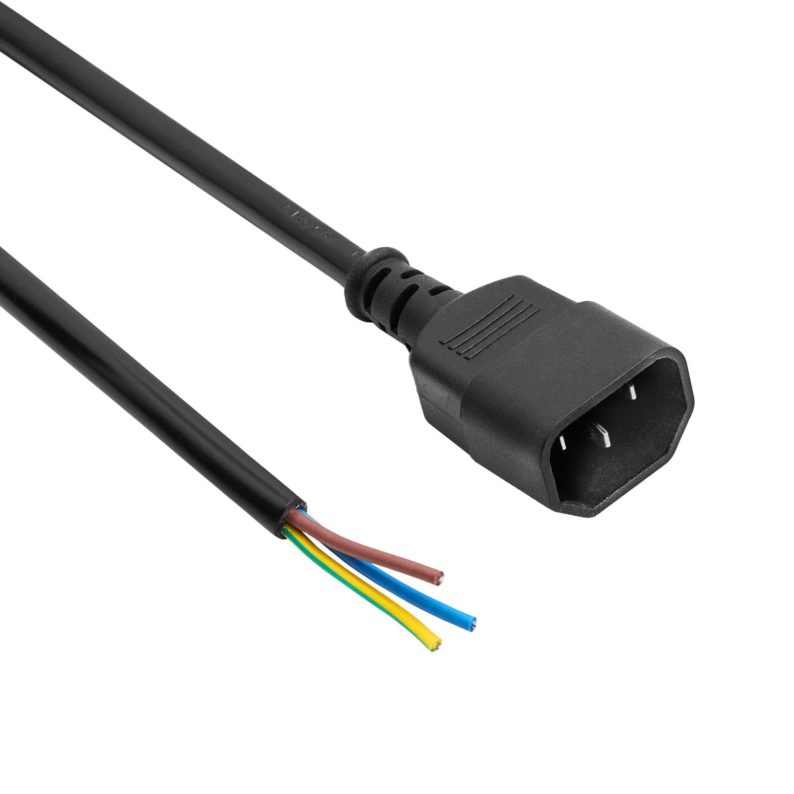 Akyga Power Cable C14 AK-OT-08C CU 3x1mm² 1m
