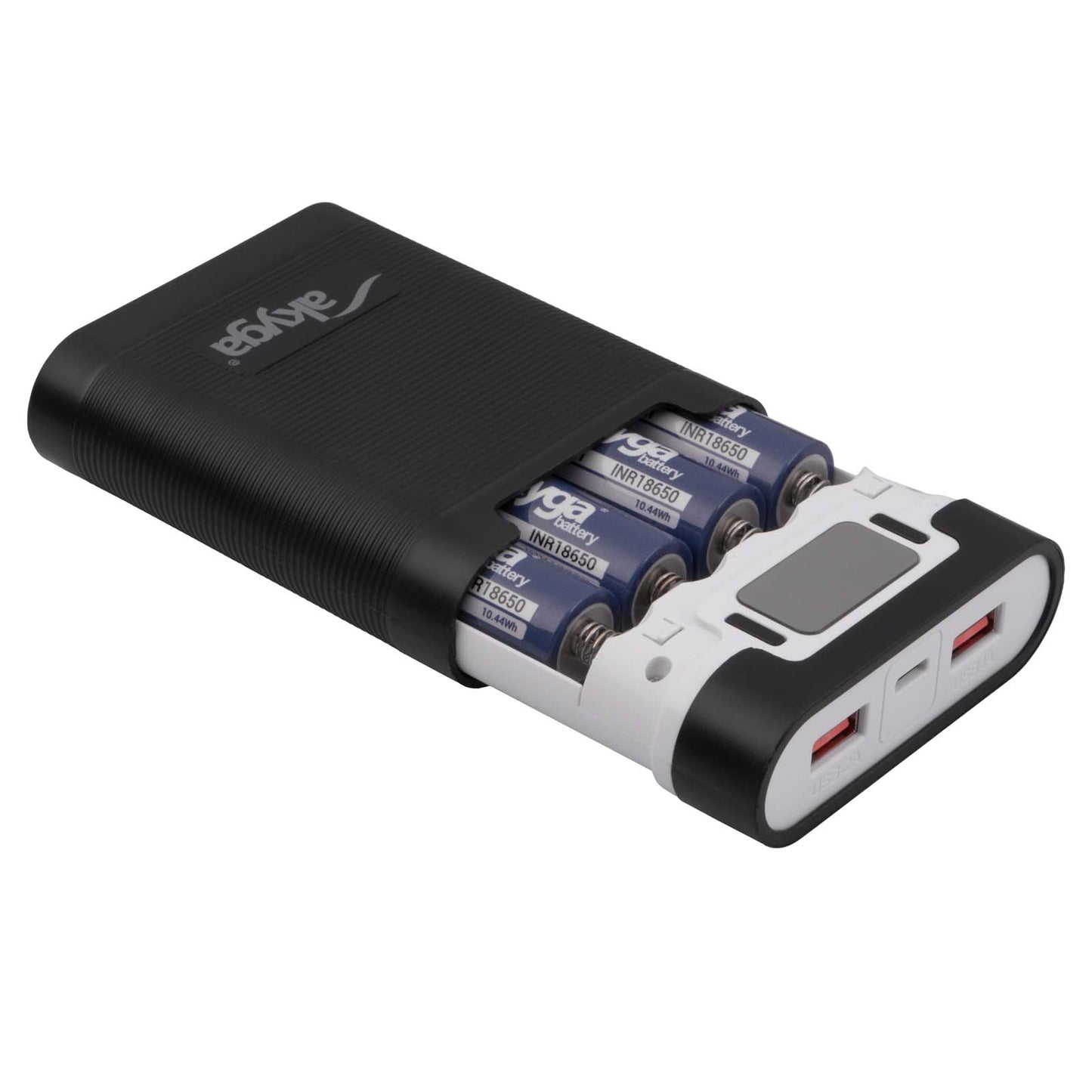 Power Bank tok AK-BC-03 4x Li-Ion 18650 töltő QC4+ PD 22,5 W