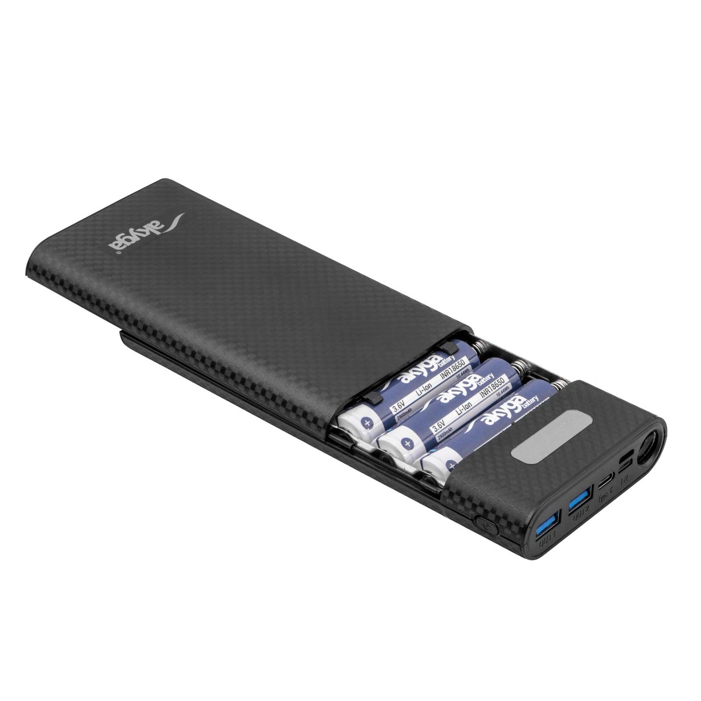 Power Bank tok AK-BC-04 8x Li-Ion 18650 töltő 18 W