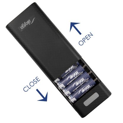Power Bank tok AK-BC-04 8x Li-Ion 18650 töltő 18 W