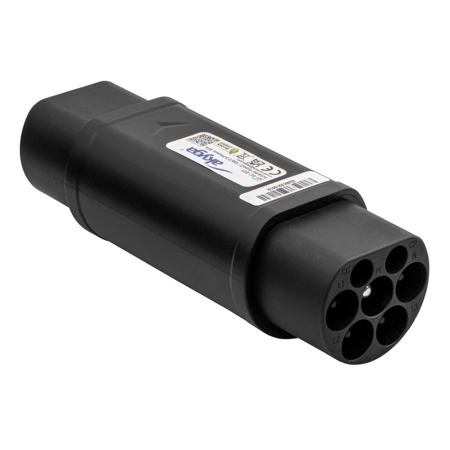 Type2 / GB/T adapter elektromos autók töltéséhez AK-SC-E21 férfi – férfi 3-fázisú 32A