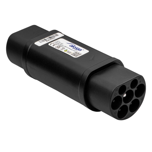 Type2 / GB/T adapter elektromos autók töltéséhez AK-SC-E21 férfi – férfi 3-fázisú 32A