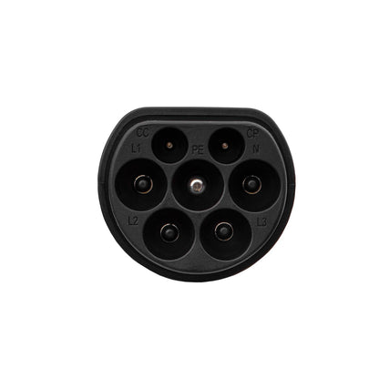 Type2 / GB/T adapter elektromos autók töltéséhez AK-SC-E21 férfi – férfi 3-fázisú 32A