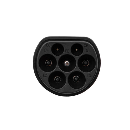 Type2 / GB/T adapter elektromos autók töltéséhez AK-SC-E21 férfi – férfi 3-fázisú 32A
