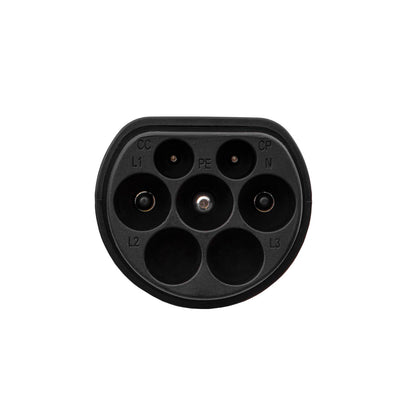 Tesla / GB/T adapter elektromos autók töltéséhez AK-SC-E22 férfi – férfi 1-fase 32A