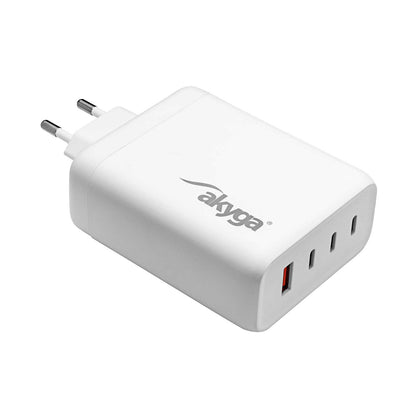 Töltő AK-CH-24 USB-A + 3x USB-C PD 5-28V / max. 5A 140W Quick Charge 3.0 GaN