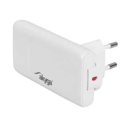 Töltő AK-CH-31 USB-A + USB-C PD 5-20V / max. 3.25A 65W Quick Charge 4+ GaN