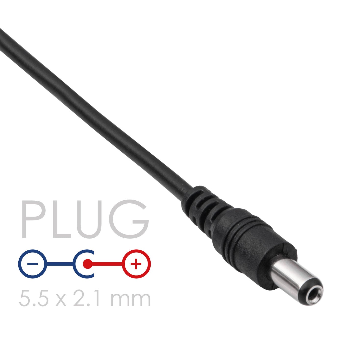 Akyga USB - DC 5,5 x 2,1 mm-es kábel AK-DC-01