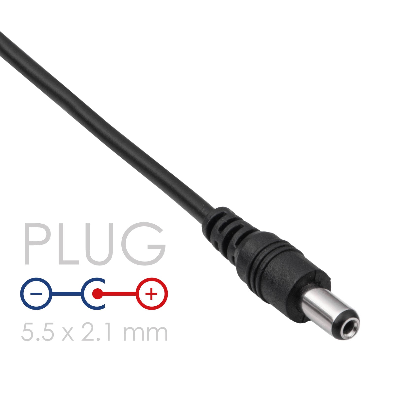 Akyga USB - DC 5,5 x 2,1 mm-es kábel AK-DC-01