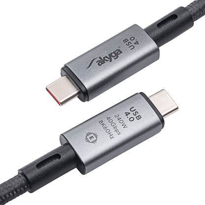 Kábel USB4 type C 1m AK-USB-45 40Gb/s 240W