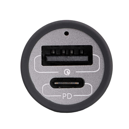 USB autós töltő AK-CH-26 USB-A + USB-C PD 5-20V / max. 5A 100W Quick Charge 3.0 GaN