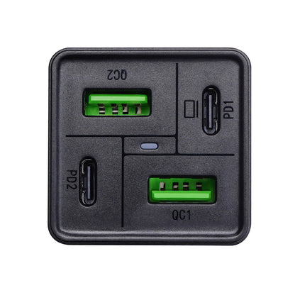 USB Töltő AK-CH-17 Charge Brick 2x USB-A + 2x USB-C PD 5-20 V / max 3.25A 65W Quick Charge 4+