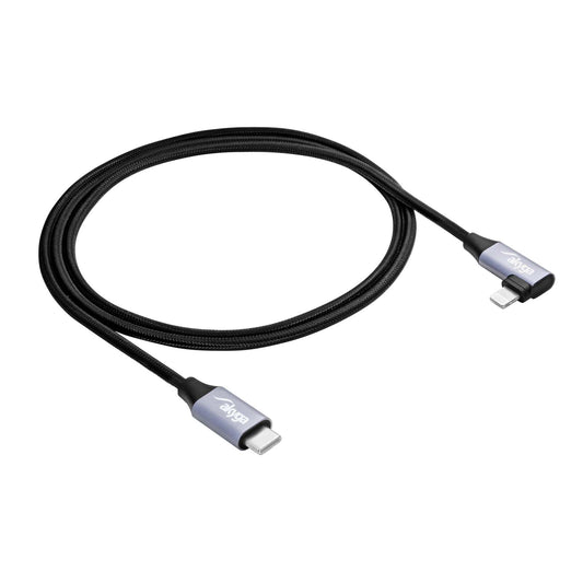Szögben Kábel USB type C / Ligtning 1m AK-USB-56 30W hálós