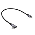 Akyga Szögben Kábel USB type C / USB type C 30cm AK-USB-53 60W hálós