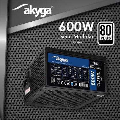 Tápegység ATX AK-C1-600 600W 80 Plus