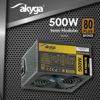 Tápegység ATX AK-U4-500 500W 80+ Bronze