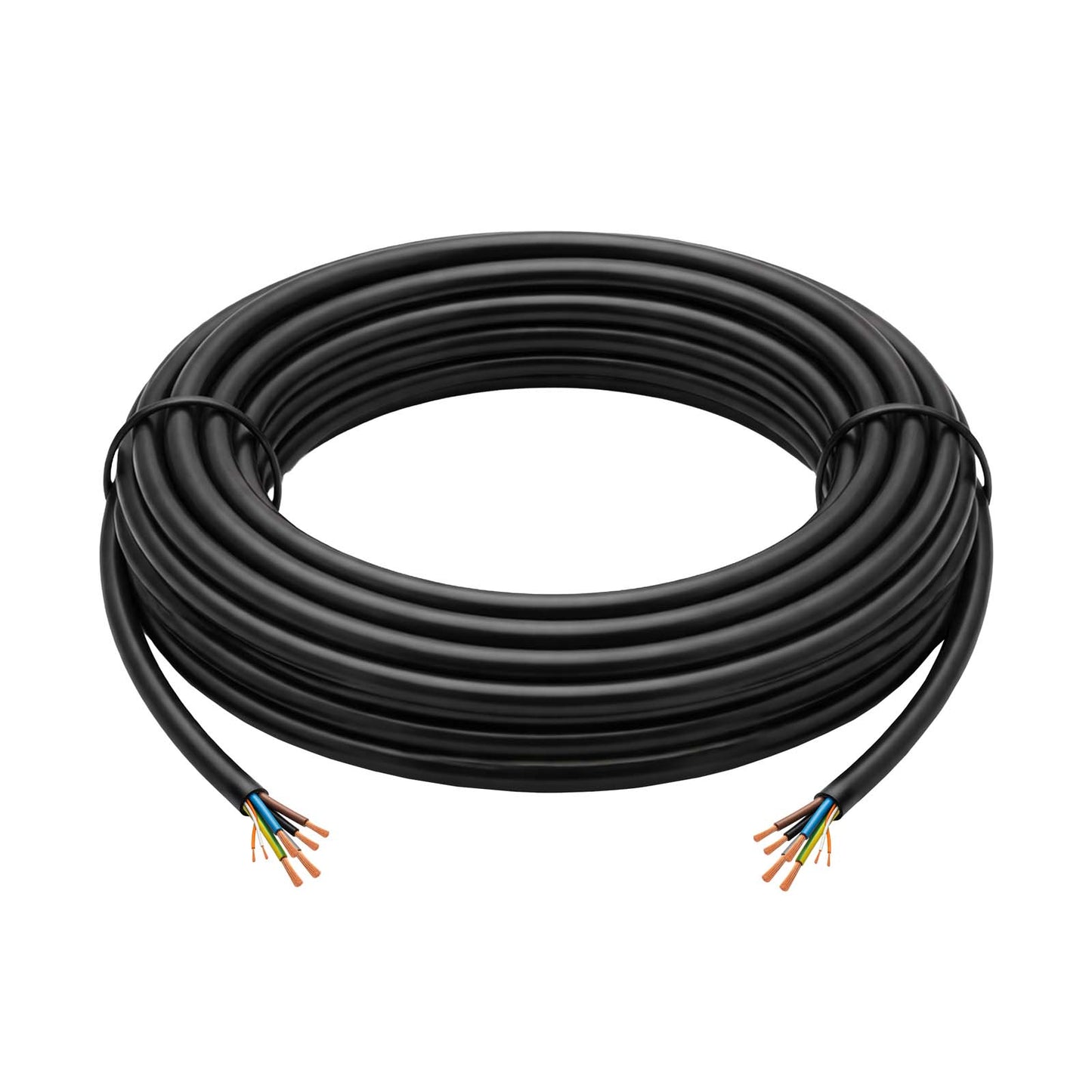 EVC tápkábel Akyga AK-SC-E30 CU 5x6mm² + 2x0,75mm² 3 fázis 32A 450/750V 5m