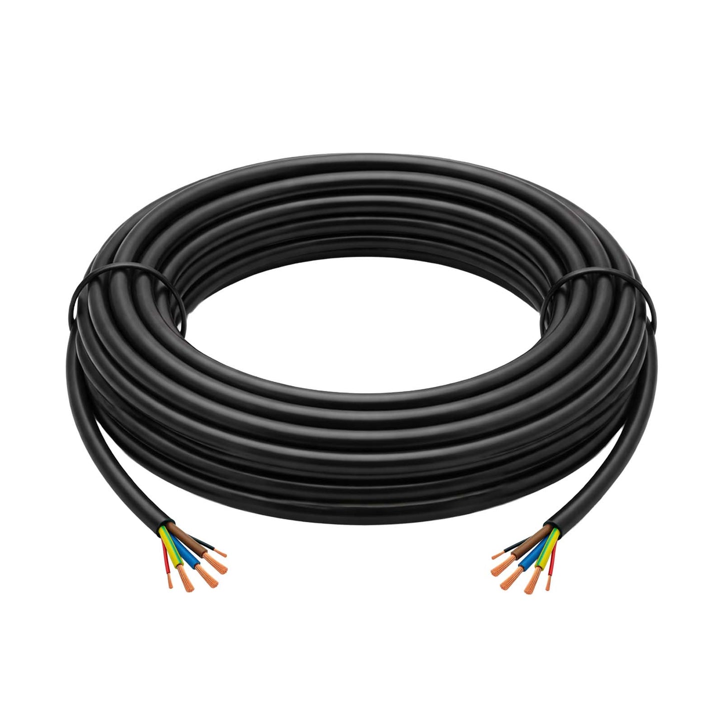 EVC tápkábel Akyga AK-SC-E31 CU 3x6mm² + 2x0,75mm² 1 fázisú 32A 450/750V 5m