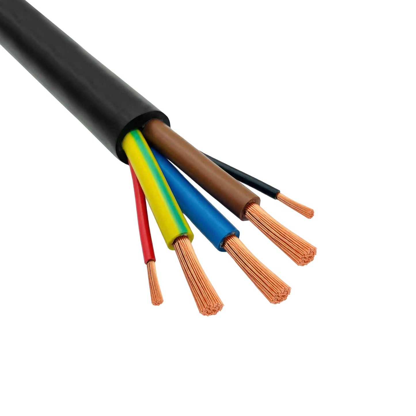 EVC tápkábel Akyga AK-SC-E31 CU 3x6mm² + 2x0,75mm² 1 fázisú 32A 450/750V 5m