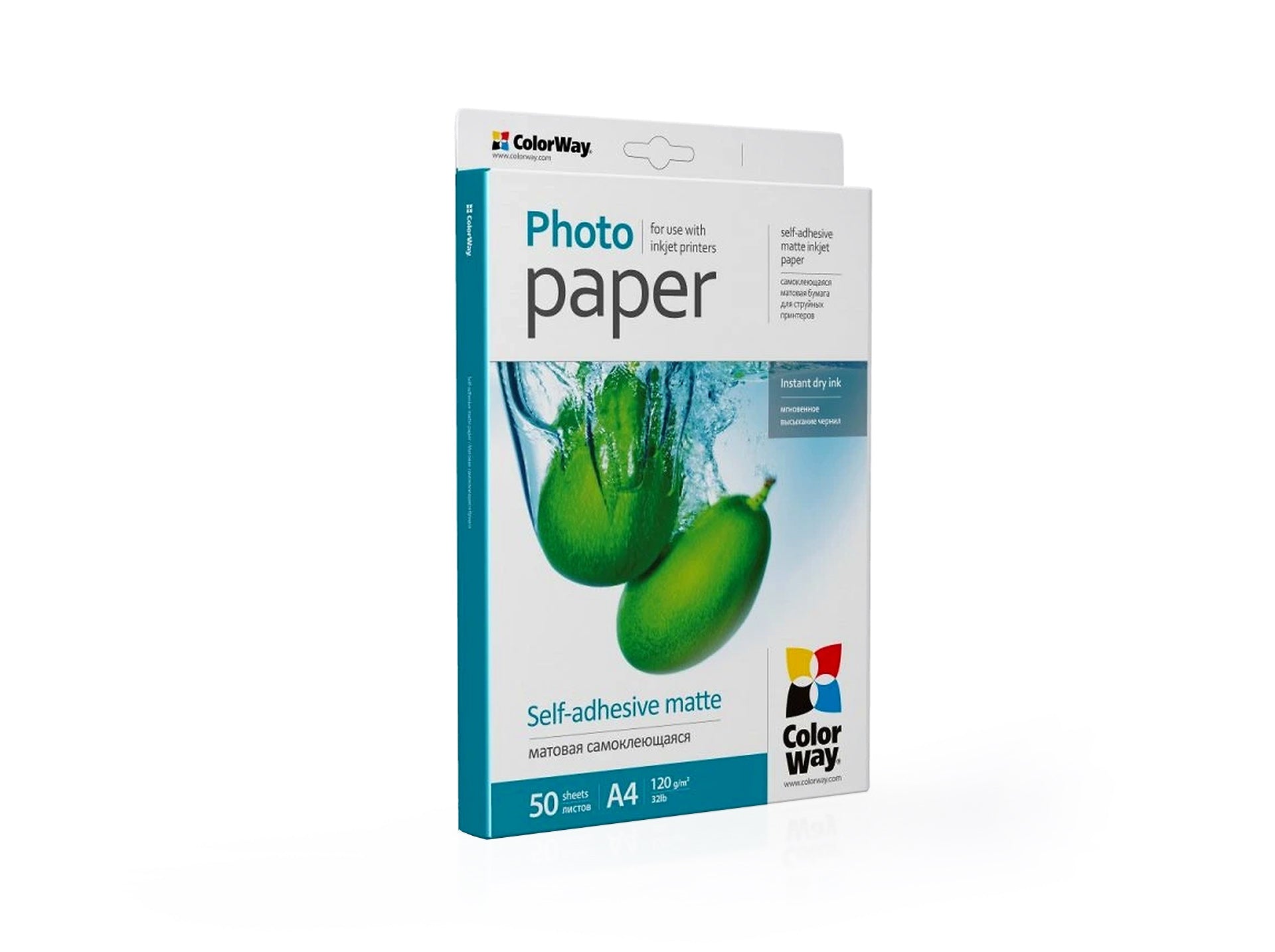 ColorWay Photo Paper, Self-Adhesive 120 g/m², A4, 50 sheets