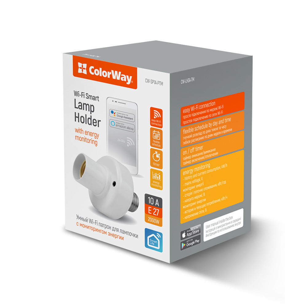 ColorWay okos Wi-Fi égőfoglalat Bulb aljzat E27