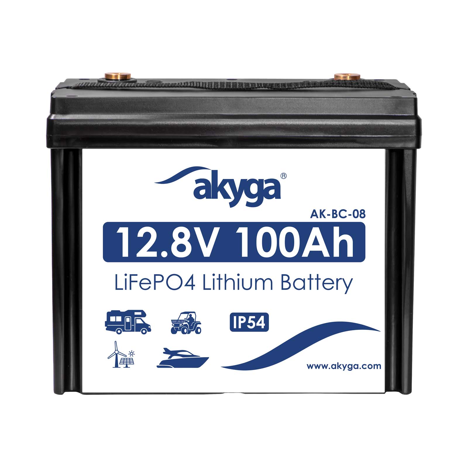 LiFePo4 Battery Akyga AK-BC-08 12.8V / 100Ah BMS