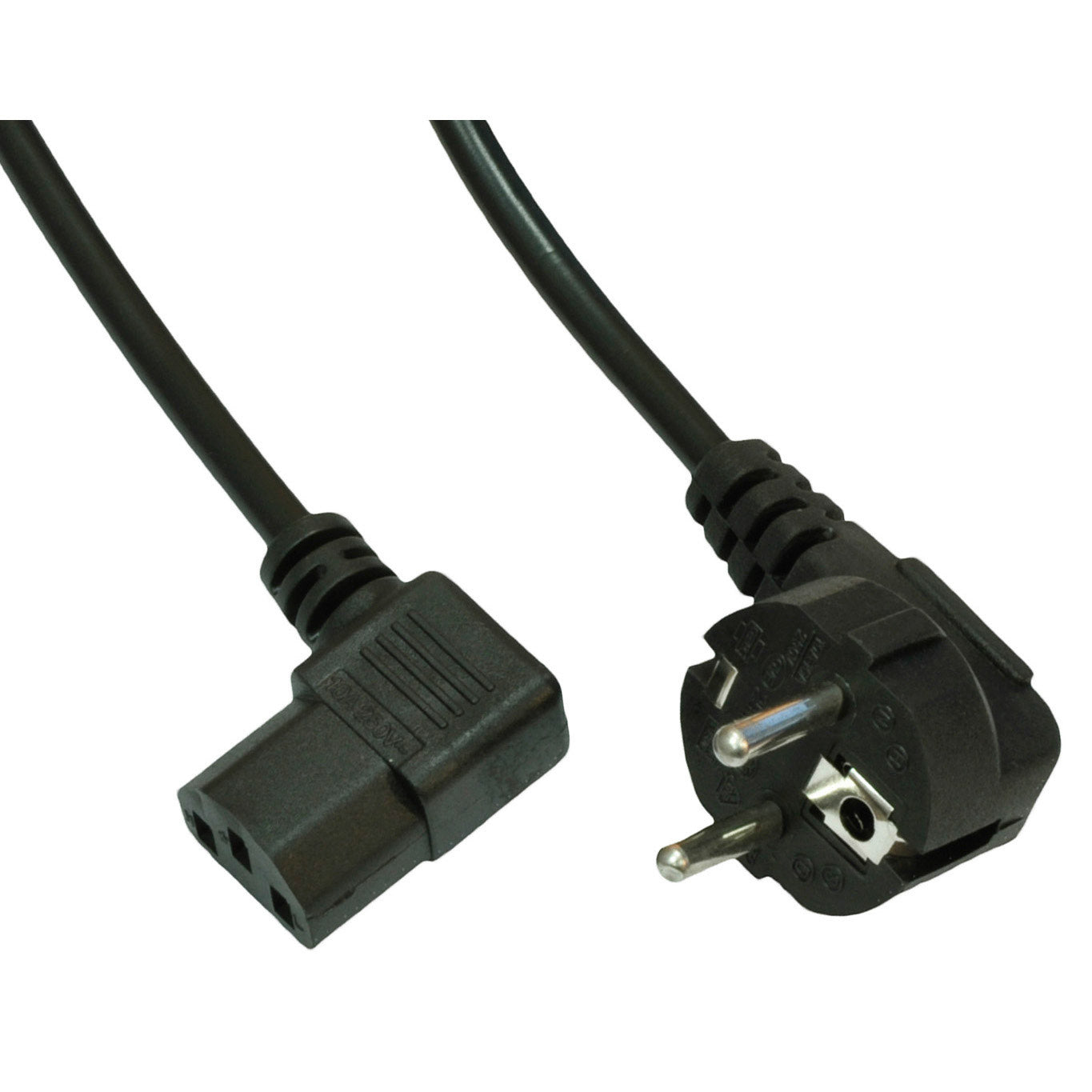 Akyga Angled PC Power Cable 1.5m AK-PC-02A