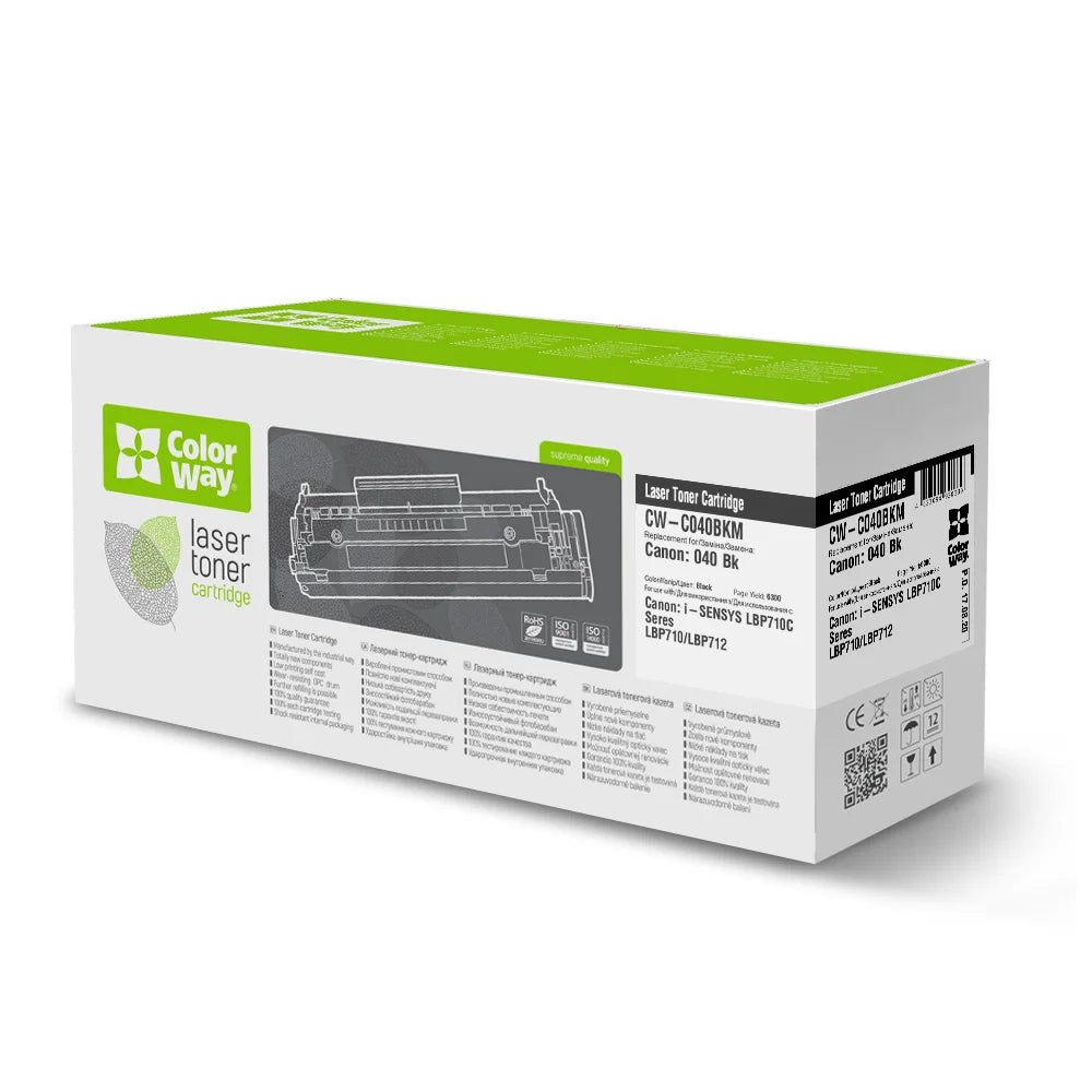 ColorWay Canon CRG-040 premium compatible toner (black, 6300 pages)