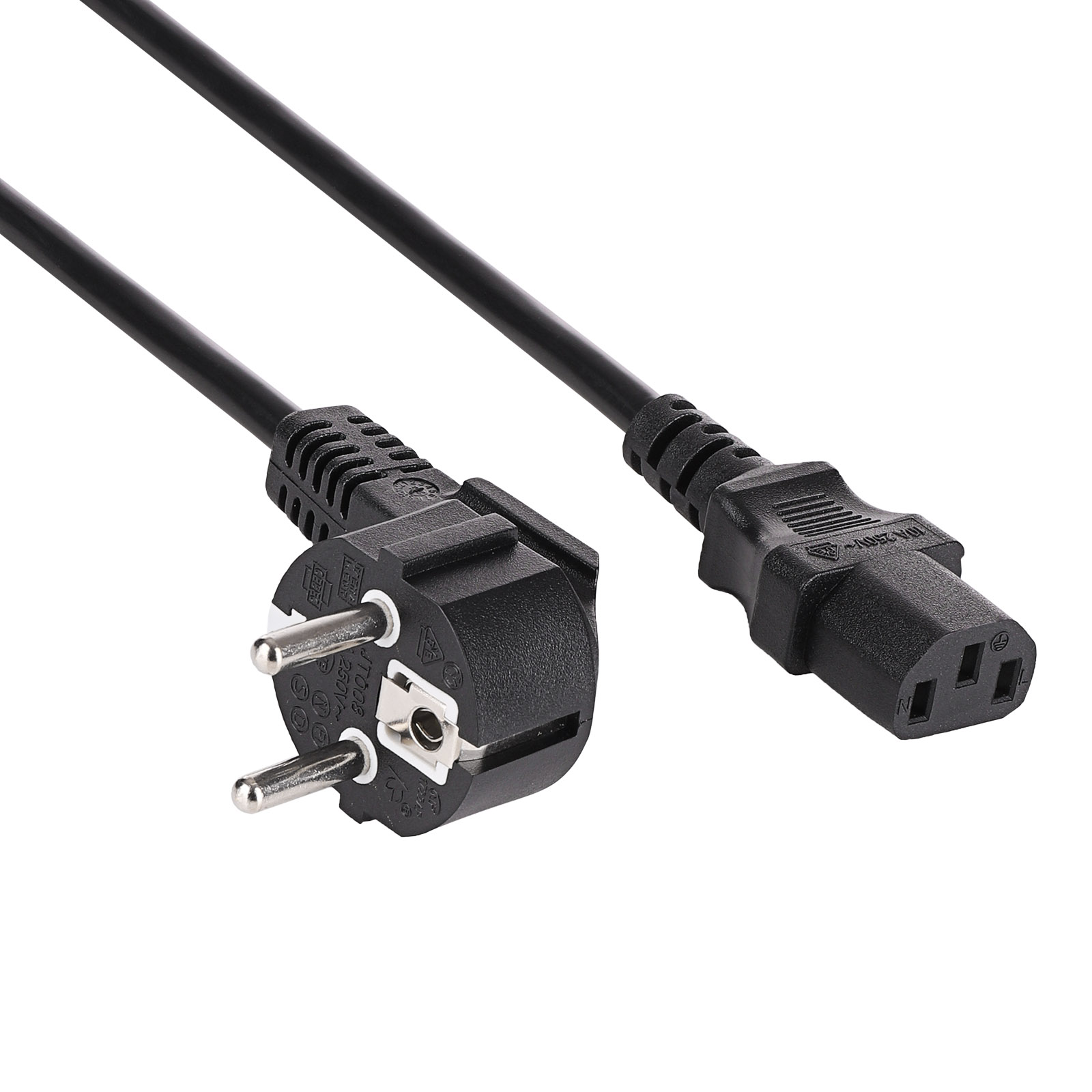 Power Cord PC CEE 7/7 / IEC C13 AK-PC-06S CU 3x1.5mm² 3m