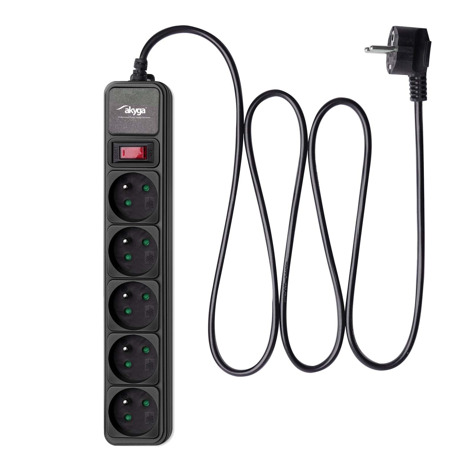 Surge Protector AK-SP-05A 5 outlets 1.8 m