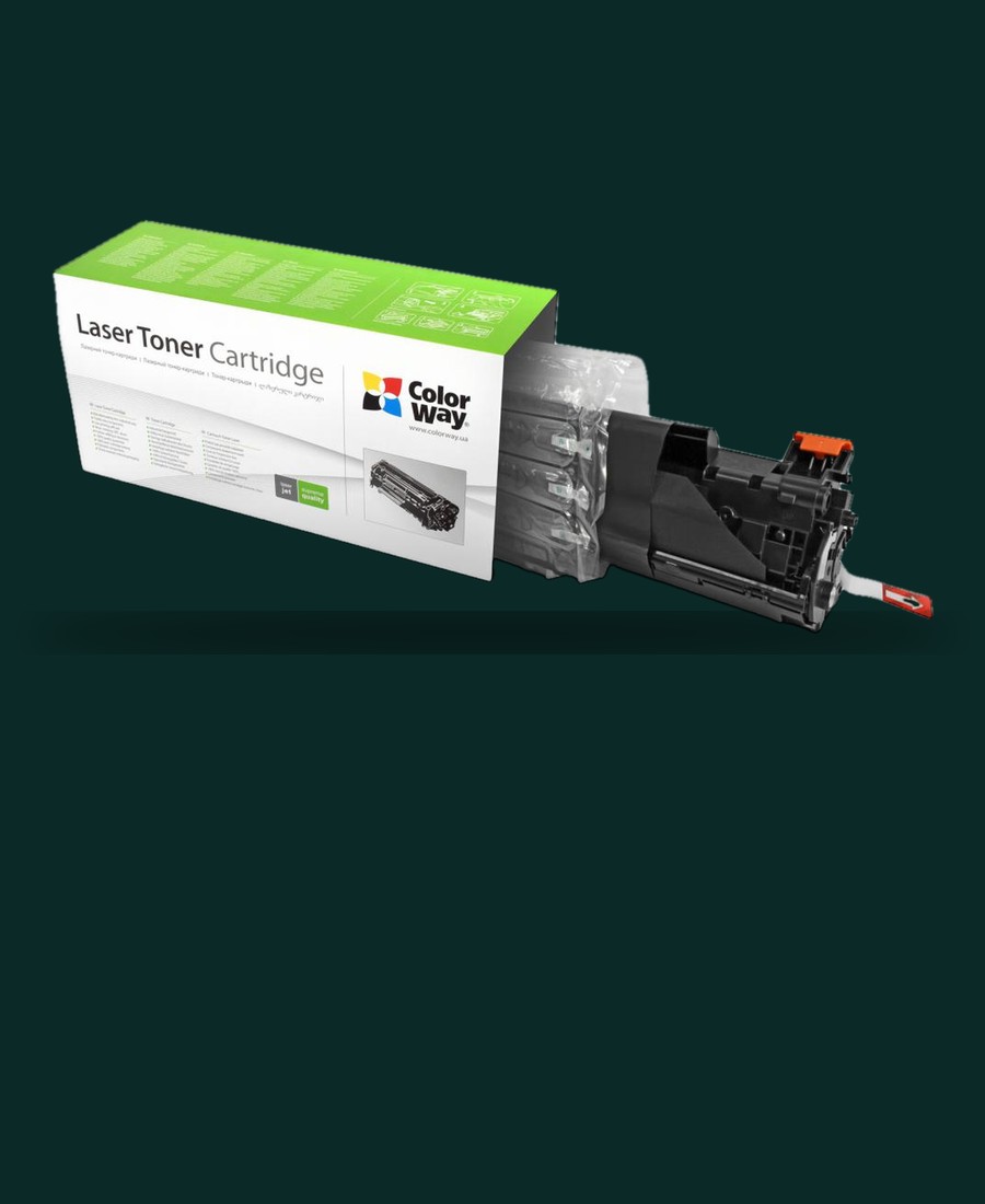 A ColorWay laser toner cartridge box
